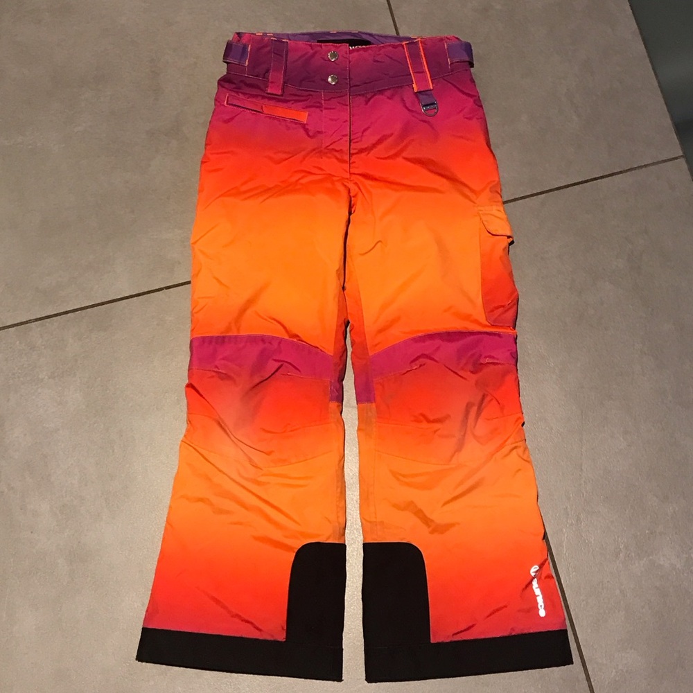 Sunice Kids Orange and Purple Gradient Pants